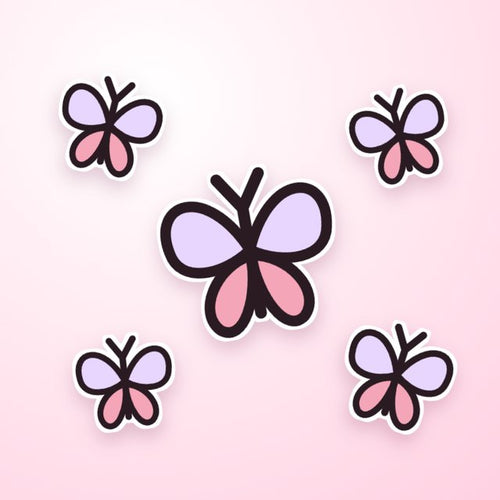 the butterfly garden sticker pack