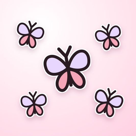 the butterfly garden sticker pack