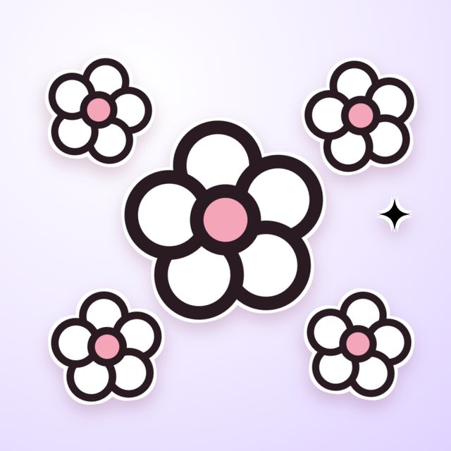 the gem flowers sticker pack
