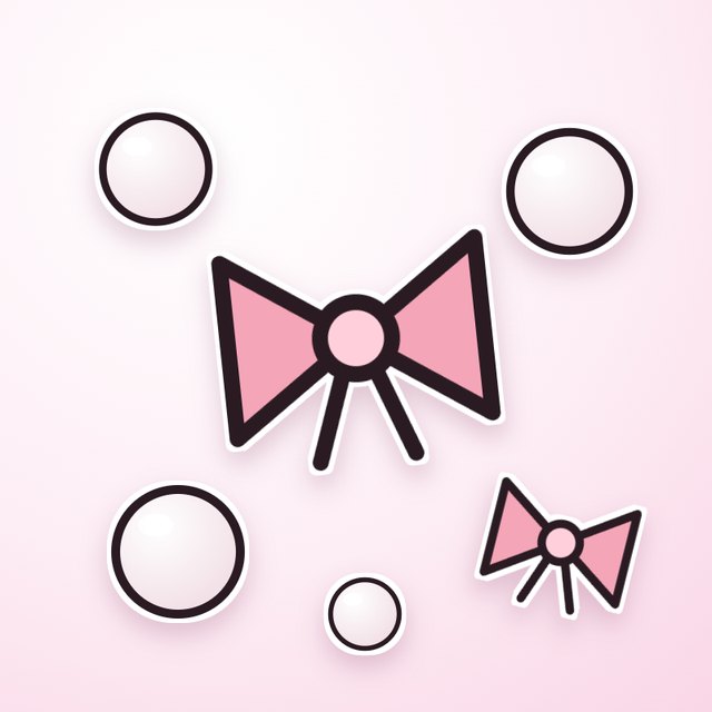 the pearls and bows sticker pack
